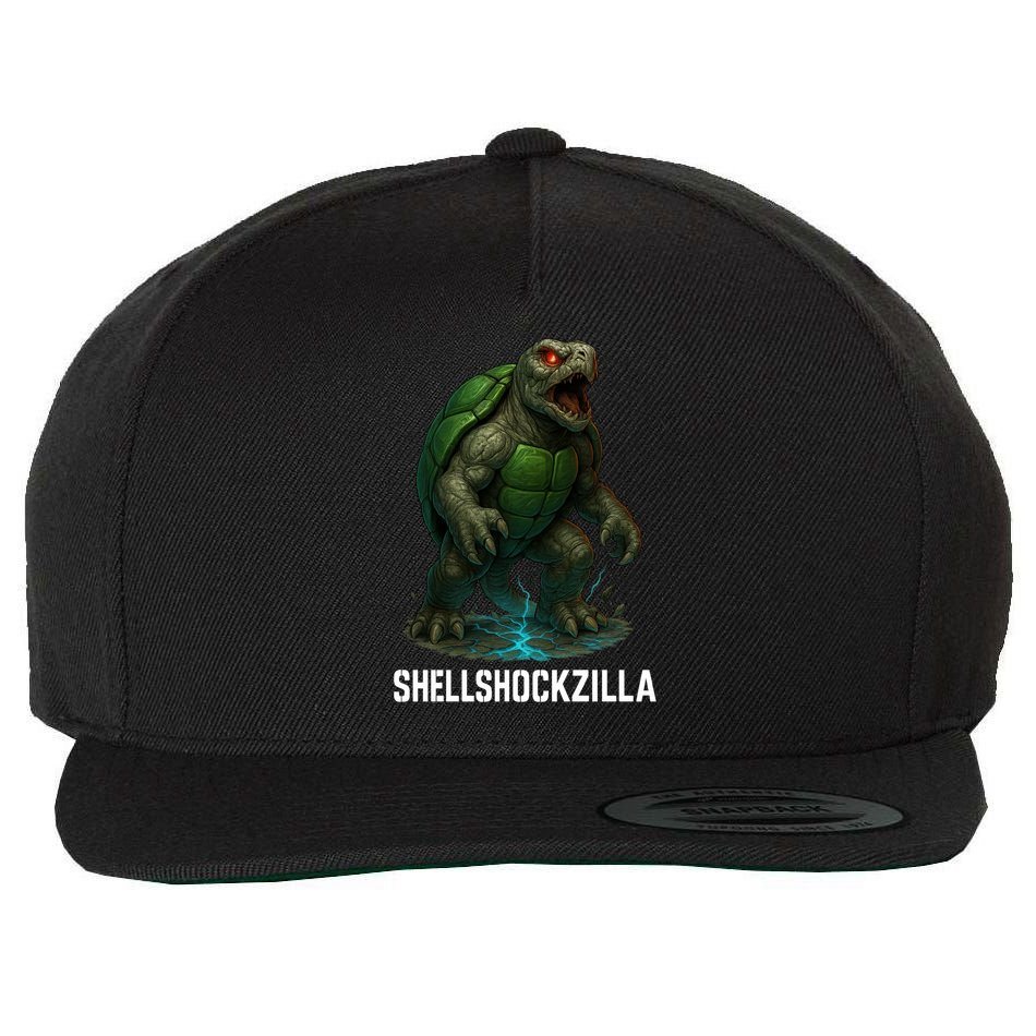 Shellshockzilla Parody Turtle Wool Snapback Cap