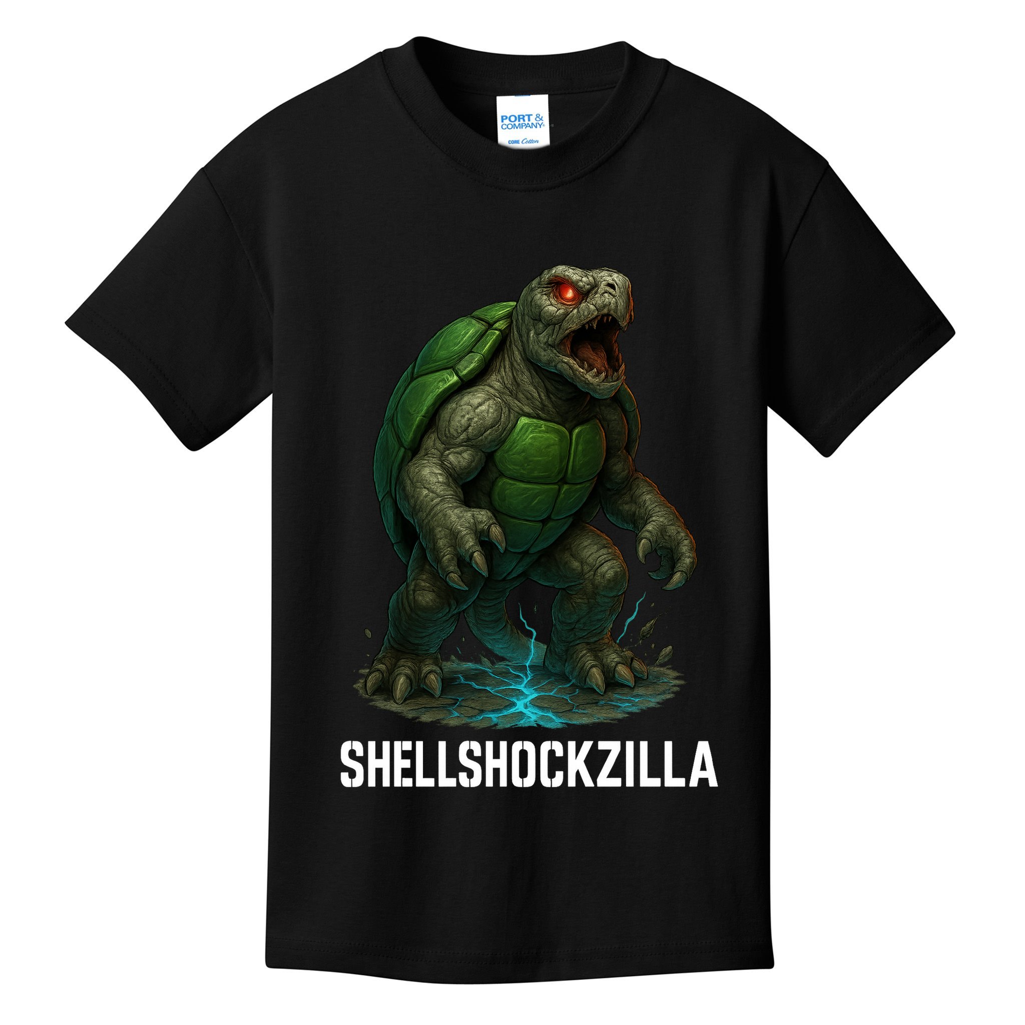 Shellshockzilla Parody Turtle Kids T-Shirt