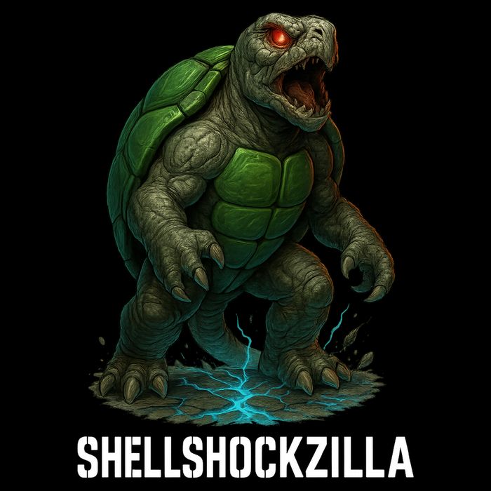 Shellshockzilla Parody Turtle Zip Tote Bag
