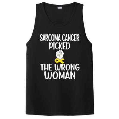 Sarcoma Picked The Wrong Sarcoma Cancer Survivor Cute Gift PosiCharge Competitor Tank