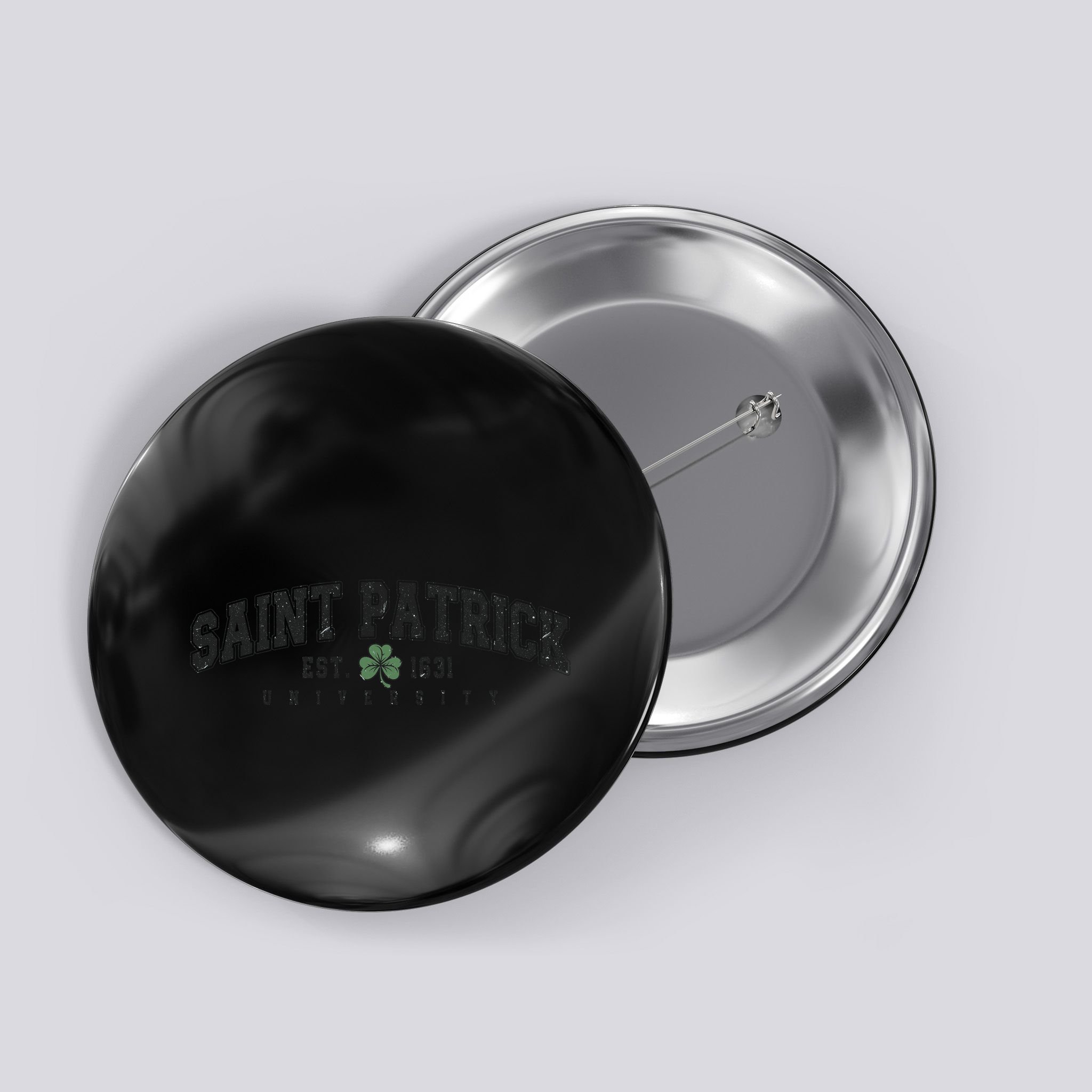 Saint Patrick Univeristy Est 1631 Vintage Button