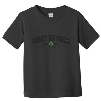 Saint Patrick Univeristy Est 1631 Vintage Toddler T-Shirt