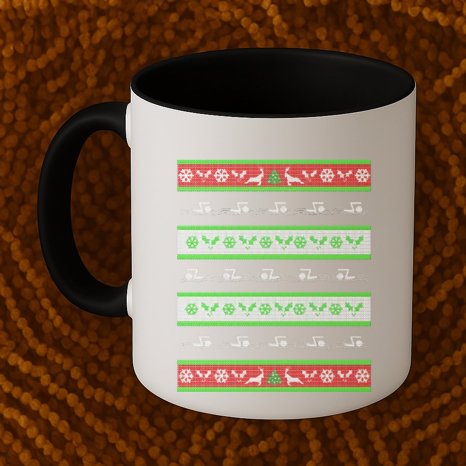 Swimmer Present Ugly Christmas Mug