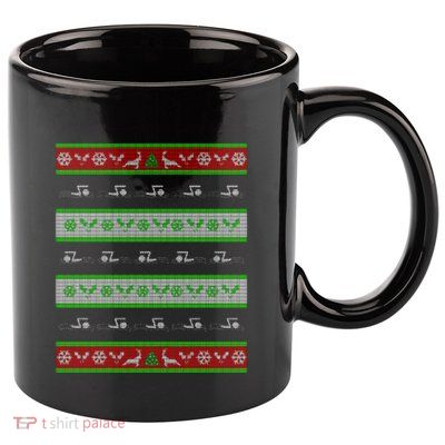 Swimmer Present Ugly Christmas 11oz C Handle Ceramic Mug