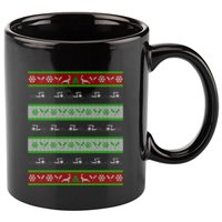 Swimmer Present Ugly Christmas 11oz C Handle Ceramic Mug