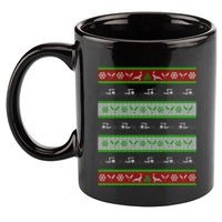 Swimmer Present Ugly Christmas 11oz C Handle Ceramic Mug