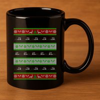 Swimmer Present Ugly Christmas 11oz C Handle Ceramic Mug
