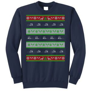 Swimmer Present Ugly Christmas Sweatshirt