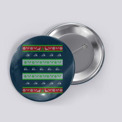 Swimmer Present Ugly Christmas Button