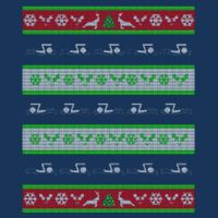 Swimmer Present Ugly Christmas Button
