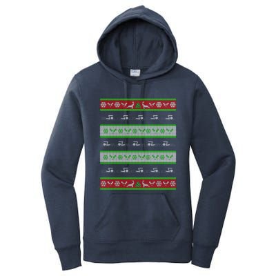 Swimmer Present Ugly Christmas Women's Pullover Hoodie