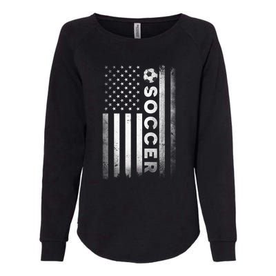 Soccer Player USA US American Flag Girls Boys Womens California Wash Sweatshirt