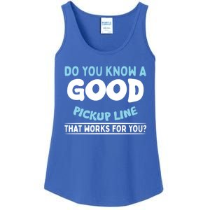 Sarcastic Pick Up Line Single Dating Gift Ladies Essential Tank