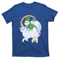 St Patricks Unicorn Cat Wearing Leprechaun Cat Cute Funny Gift T-Shirt