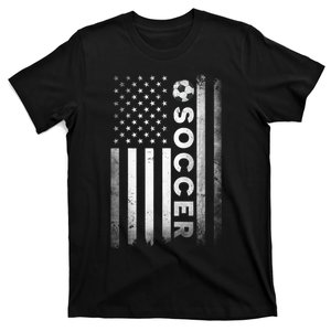 Soccer Player USA US American Flag Girls Boys T-Shirt