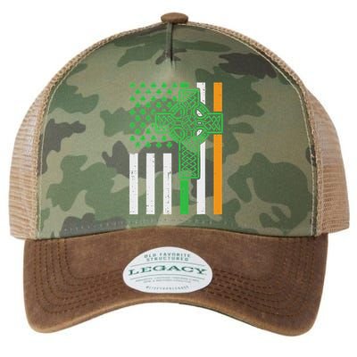 St Patricks Us Irish Flag Cross Saint Pattys Women Legacy Tie Dye Trucker Hat