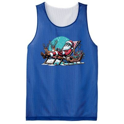 Santa Play Video Games Gaming Santa Gamer Christmas Gift Mesh Reversible Basketball Jersey Tank