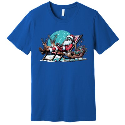 Santa Play Video Games Gaming Santa Gamer Christmas Gift Premium T-Shirt