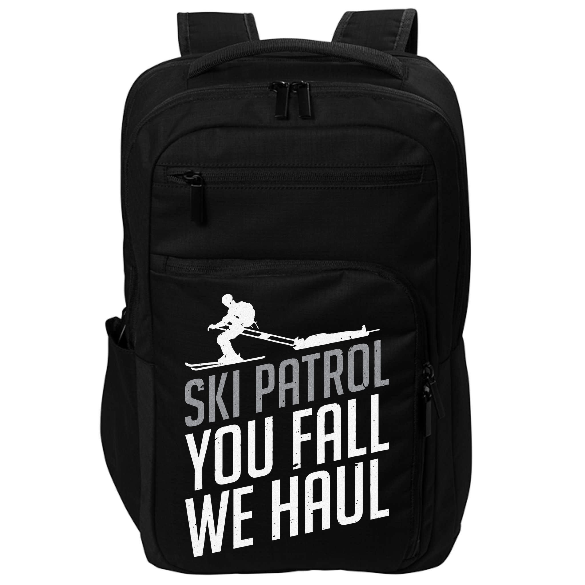 Ski Patrol vinatge You Fall We Haul Skiing Winter Sports Impact Tech Backpack
