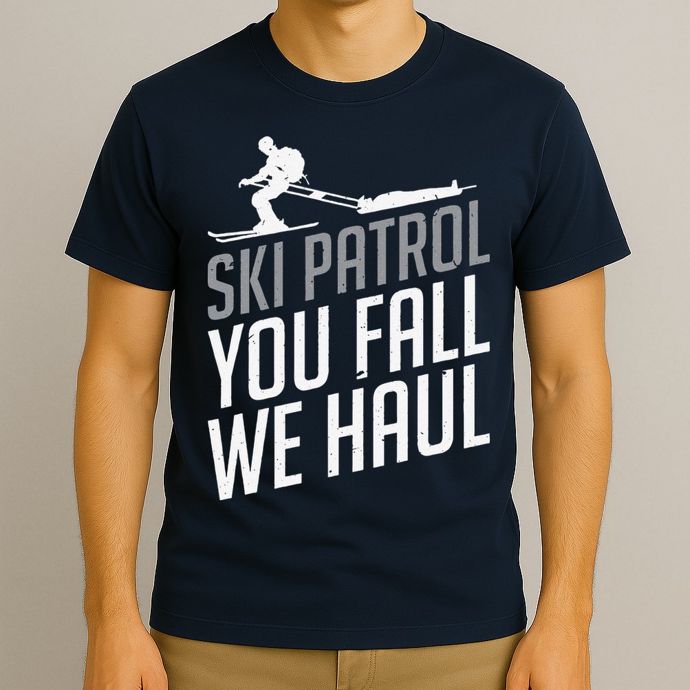 Ski Patrol vinatge You Fall We Haul Skiing Winter Sports T-Shirt