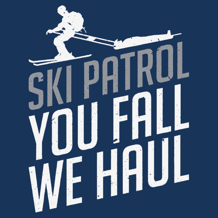 Ski Patrol vinatge You Fall We Haul Skiing Winter Sports T-Shirt