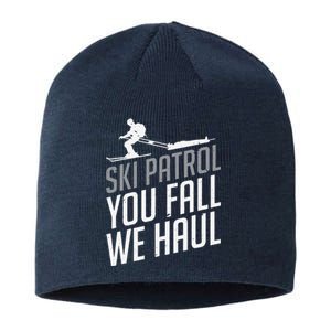 Ski Patrol vinatge You Fall We Haul Skiing Winter Sports Sustainable Beanie