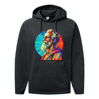 St. Paul Vibrant Low Poly Performance Fleece Hoodie