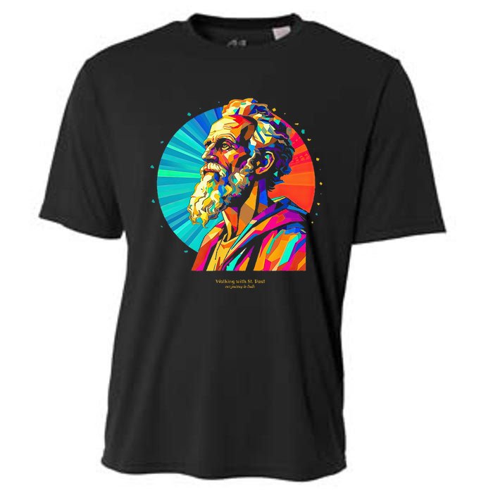 St. Paul Vibrant Low Poly Cooling Performance Crew T-Shirt