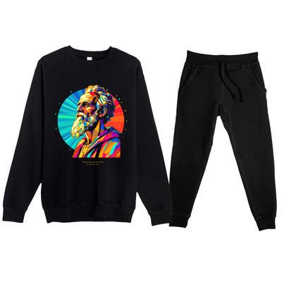 St. Paul Vibrant Low Poly Premium Crewneck Sweatsuit Set