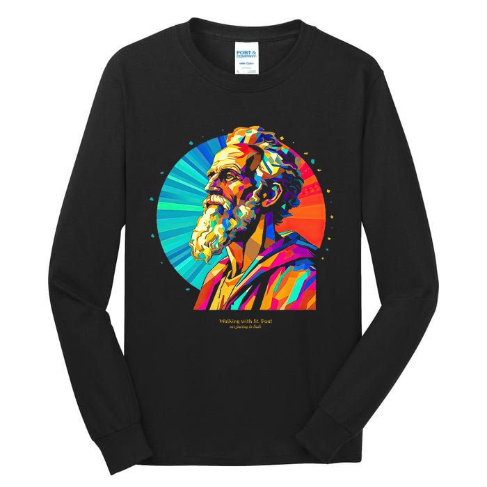 St. Paul Vibrant Low Poly Tall Long Sleeve T-Shirt