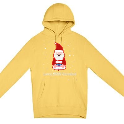 Santa Playing Video Game Video Gamers Christmas Cool Gift Premium Pullover Hoodie