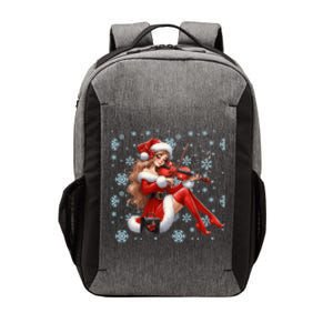 Santa Playing Violin Christmas Cute Holiday Musician Gift Vector Backpack