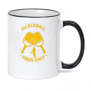 Sport Pickleball Vibes Only Gift For Pickleball Team 11oz Black Color Changing Mug