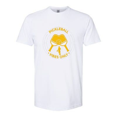 Sport Pickleball Vibes Only Gift For Pickleball Team Softstyle® CVC T-Shirt