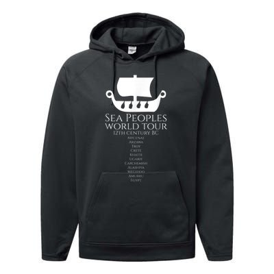 Sea Peoples World Tour Greek Egyptian Levantine History Performance Fleece Hoodie