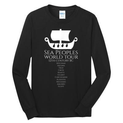 Sea Peoples World Tour Greek Egyptian Levantine History Tall Long Sleeve T-Shirt