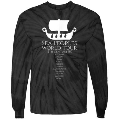 Sea Peoples World Tour Greek Egyptian Levantine History Tie-Dye Long Sleeve Shirt