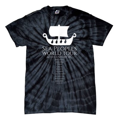 Sea Peoples World Tour Greek Egyptian Levantine History Tie-Dye T-Shirt