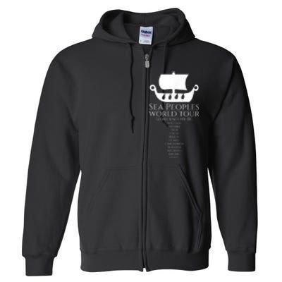 Sea Peoples World Tour Greek Egyptian Levantine History Full Zip Hoodie