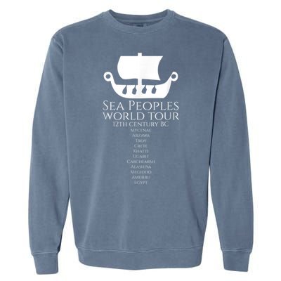 Sea Peoples World Tour Greek Egyptian Levantine History Garment-Dyed Sweatshirt