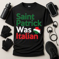 St. Patrick Was Italian Saint Patrick's Day Cooling Performance Crew T-Shirt