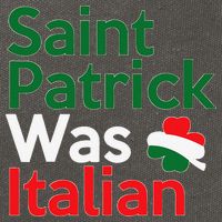 St. Patrick Was Italian Saint Patrick's Day Cotton Canvas Backpack