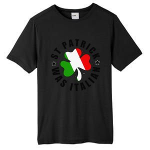 St. Patrick Was Italian Shamrock Italy Flag Funny Design Tall Fusion ChromaSoft Performance T-Shirt