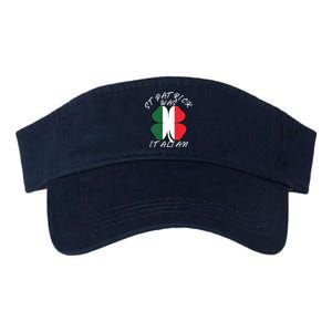 St. Patrick Was Italian Funny St Patricks Day Valucap Bio-Washed Visor