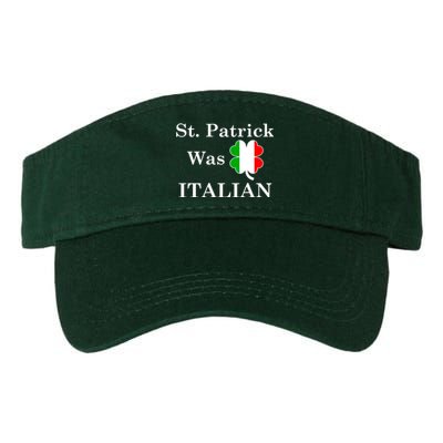 St. Patrick Was Italian Funny St Patricks Day Valucap Bio-Washed Visor