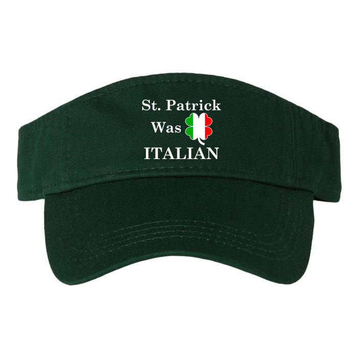 St. Patrick Was Italian Funny St Patricks Day Valucap Bio-Washed Visor