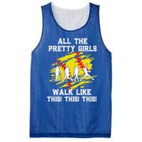 Softball Pretty Walk Like This Funny Softball Player Gift Mesh Reversible Basketball Jersey Tank