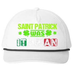 Saint Patrick Was Italian Snapback Five-Panel Rope Hat