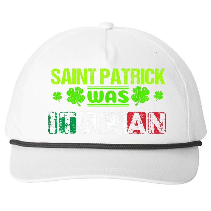 Saint Patrick Was Italian Snapback Five-Panel Rope Hat