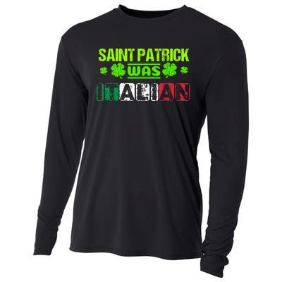 Saint Patrick Was Italian Cooling Performance Long Sleeve Crew